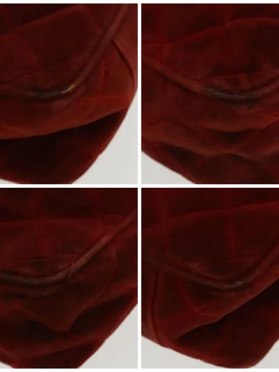 CHANEL Matelasse Hand Bag Velor Orange Gold CC Auth bs19395 - Picture 14 of 16